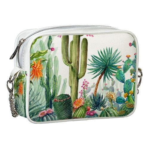 Сумка на цепочке Presentville Cherie Кактусы (CHE2 21M013 WH)