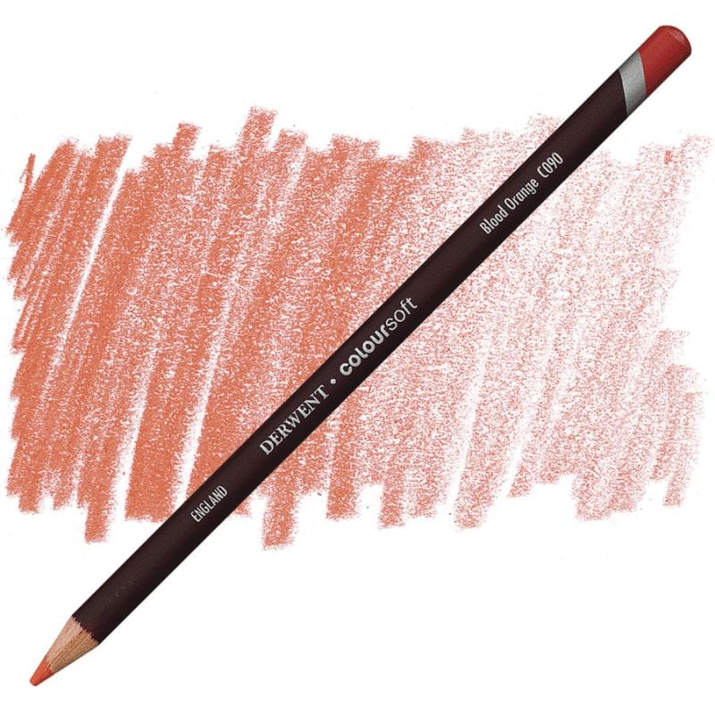 Олівець кольоровий Derwent Coloursoft С090 Червоно-помаранчевий (700961)
