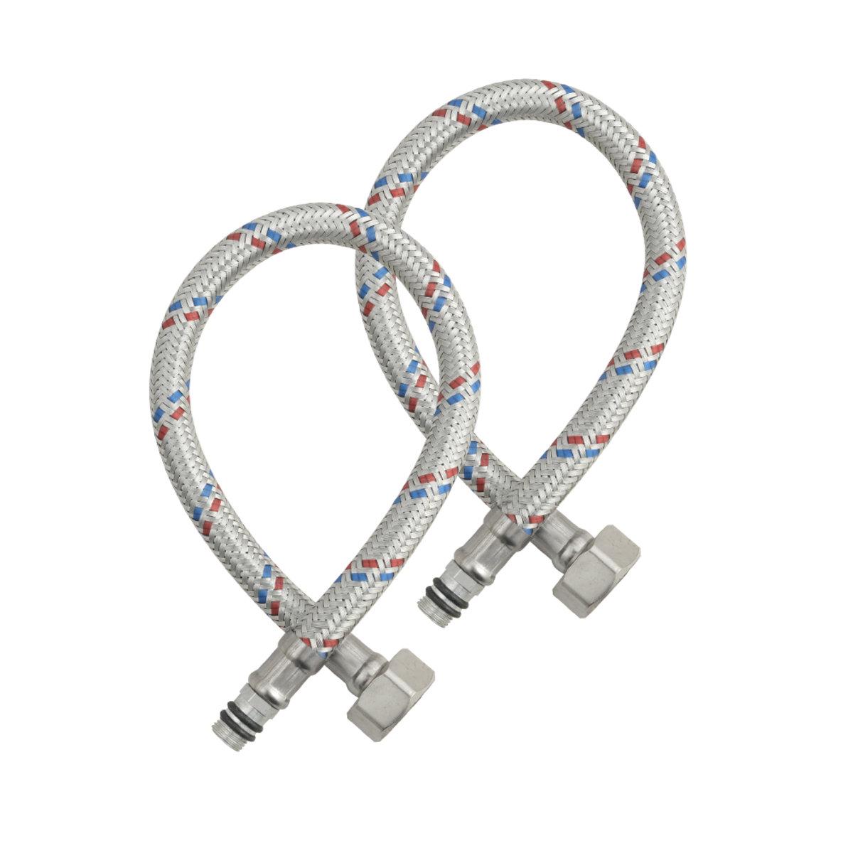 Смеситель для умывальника Venta VG415UC двухвентильный в ванную цинковый сплав врезной Хром - фото 3