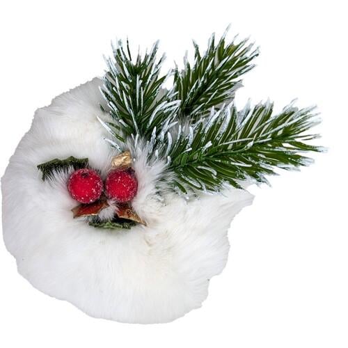 Брошь Seta Décor Зимняя с ягодками (24-716WT-RD) Брошь Seta Décor Зимняя с ягодками (24-716WT-RD)