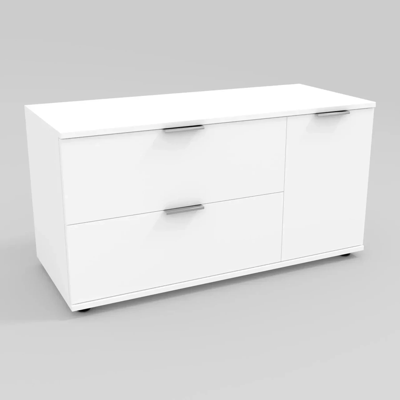 Тумба-комод в вітальню Kontinent К-11 100х42,5х53 см Білий (84049707) - фото 1