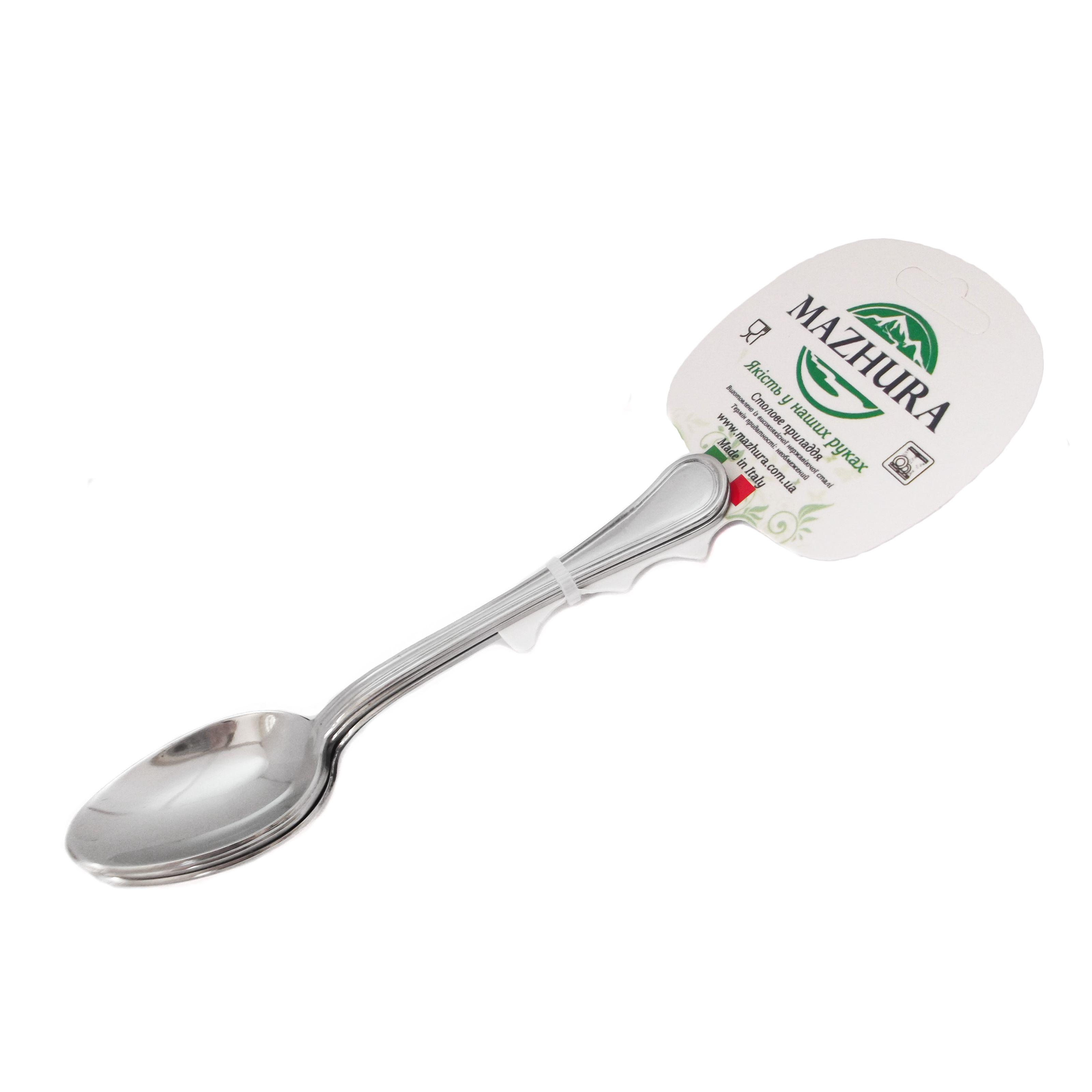 Набір чайних ложок Mazhura Inglese 18/10 нержавіюча сталь 13 см 3 шт. (mz004-3)