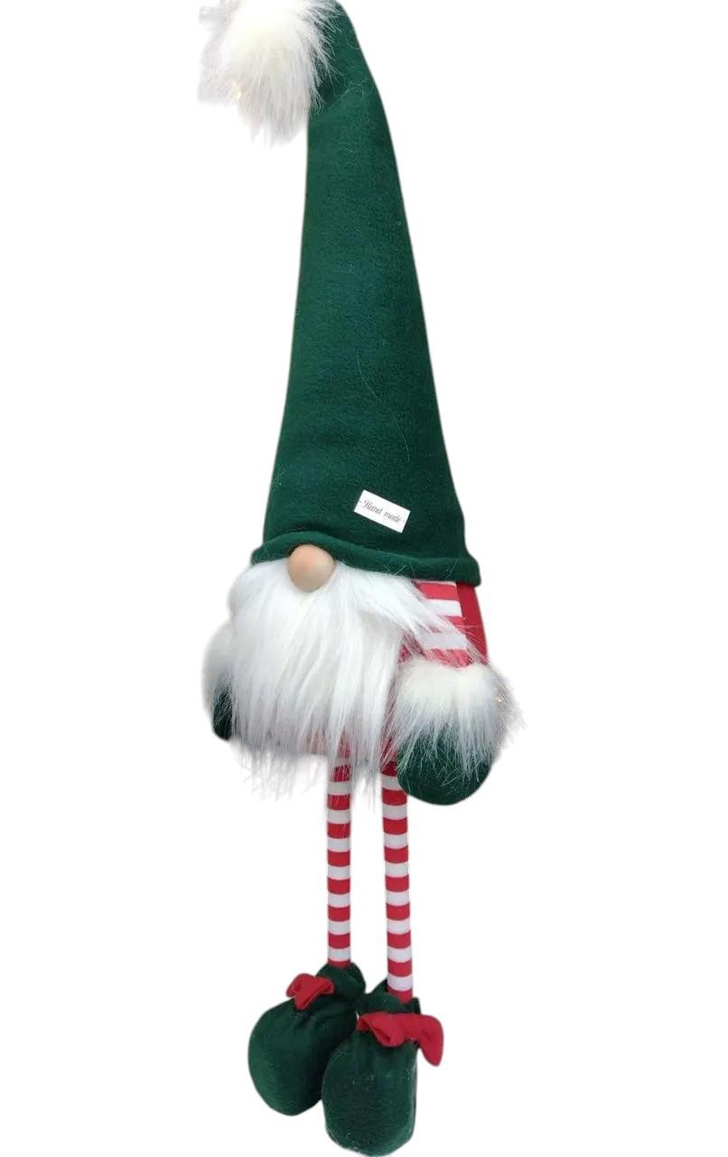Мягкая игрушка новогодняя Гном скандинавский с бородой и колпаком 50 см Зеленый (147-41-Гном №23) Мягкая игрушка новогодняя Гном скандинавский с бородой и колпаком 50 см Зеленый (147-41-Гном №23)