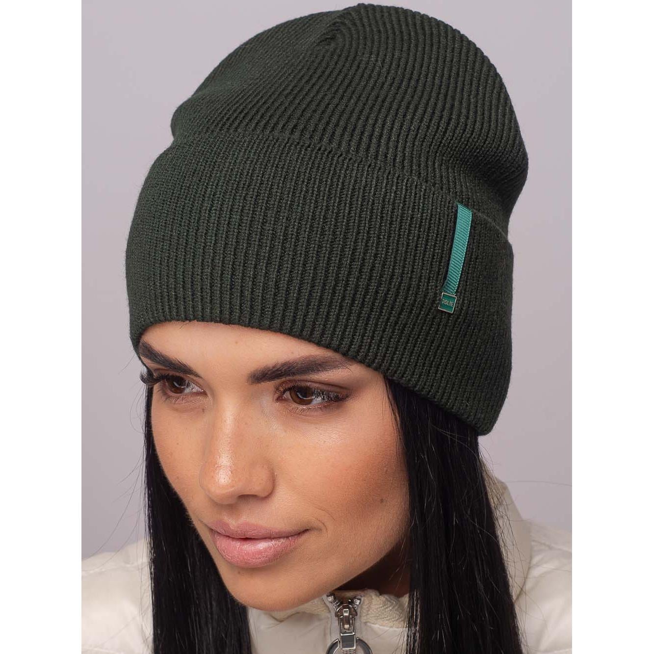 Шапка хлопчатобумажная Leks ТУРБО на флисовой подкладке с отворотом One size Бутылочный (121548)