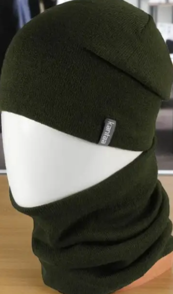 Комплект мужской шапка/снуд One Size на флисе Хаки (29548416) - фото 4 Комплект мужской шапка/снуд One Size на флисе Хаки (29548416) - фото 4