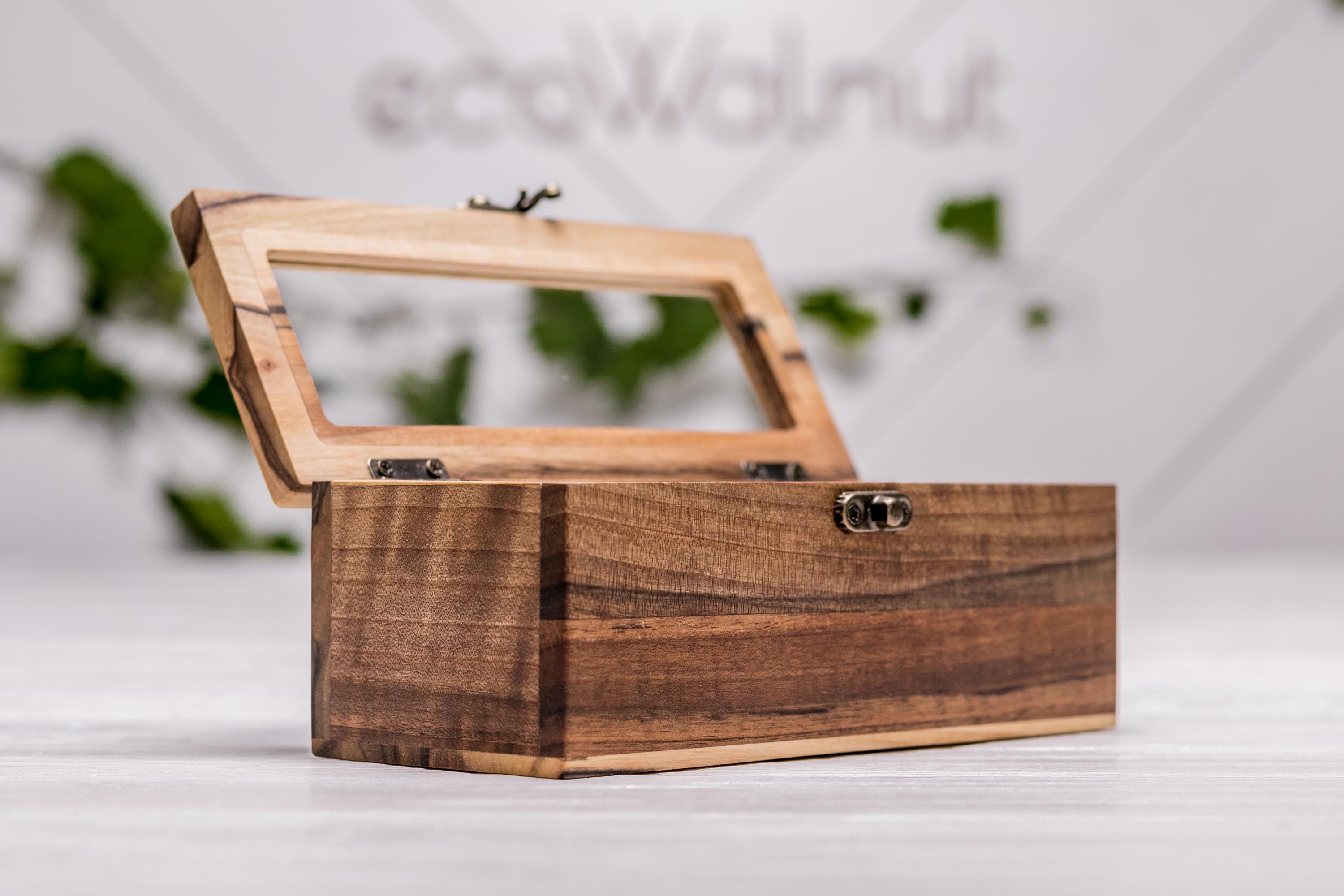 Футляр деревянный EcoWalnut для 1 пары очков с персональным логотипом (EB-15.1) - фото 8