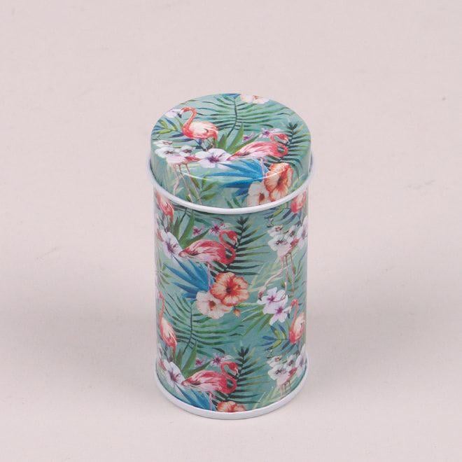 Коробочка металлическая Flora Фламинго для хранения мелочей (25252)