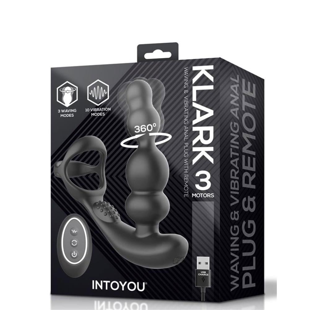 Массажер простаты Klark Waving Vibrating Anal Plug (1000065320)