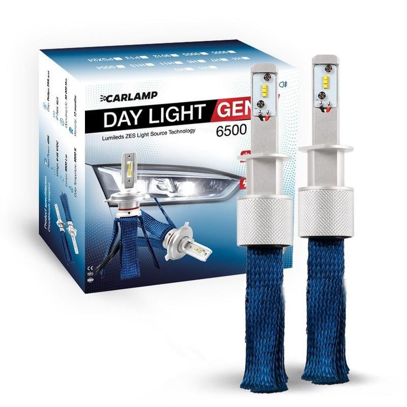 Автолампы светодиодные CARLAMP H1 Day Light GEN2 Led 6000K 6500 Lm ZES (DLGH1)