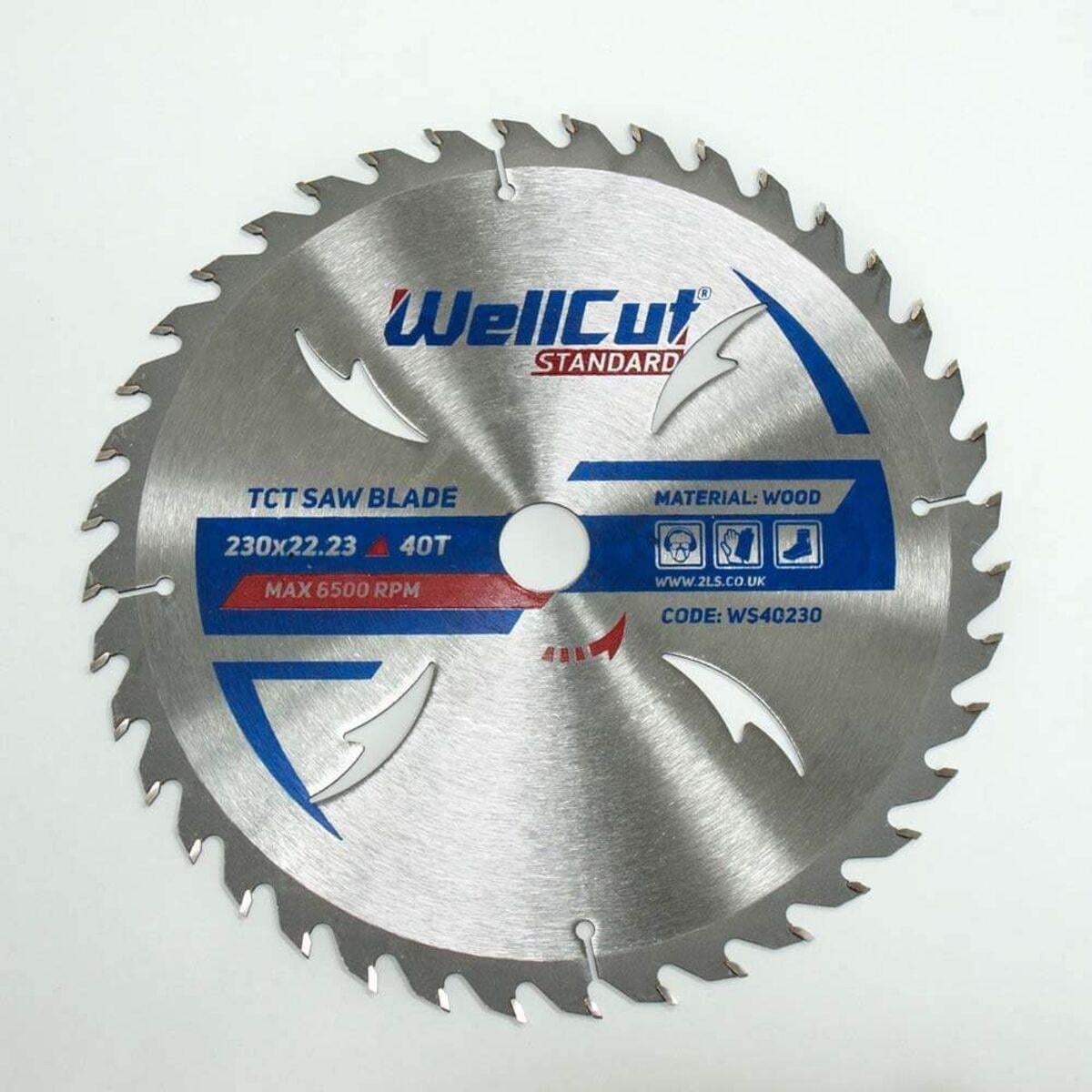 Пильный диск по дереву WellCut Standard 230х22,23 мм 40T 50 шт. (018050)