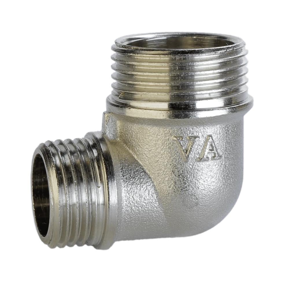 Кутник редукційний нікельований 3/4″ НРх1/2″ НР штампований А0105А НК (000025772)