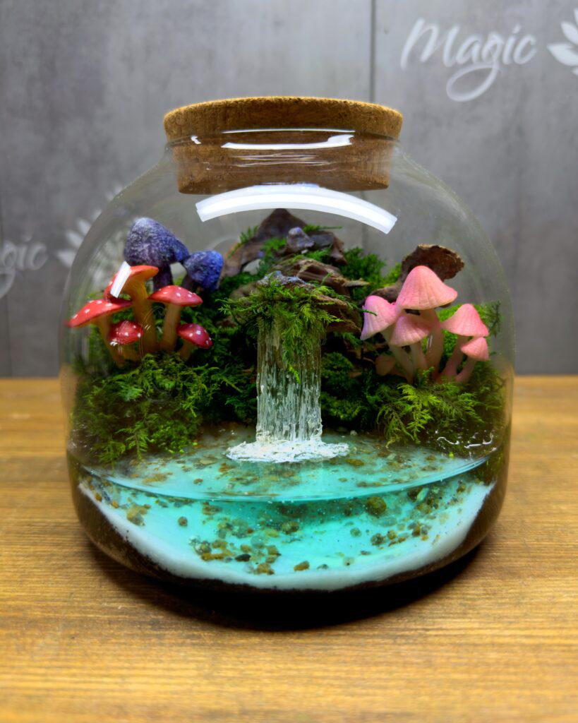 Флораріум Оазис ельфів з підсвідкою 13х15 см