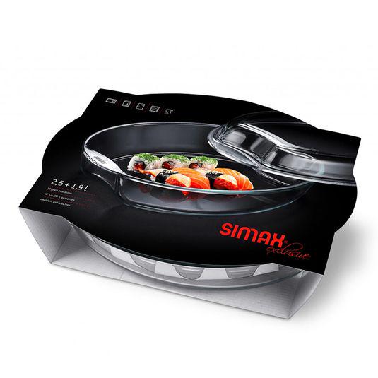 Форма для запекания Simax Exclusive 2,5 л овальная с крышкой (s7536-7546) - фото 3 Форма для запекания Simax Exclusive 2,5 л овальная с крышкой (s7536-7546) - фото 3