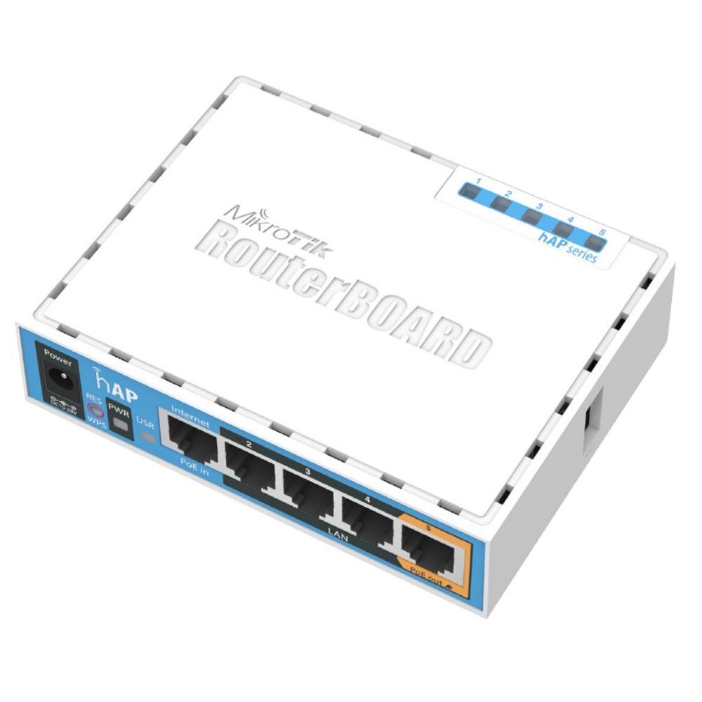 Маршрутизатор MikroTik hAP RB951Ui-2nD 300 Мбит/с (573777) - фото 2