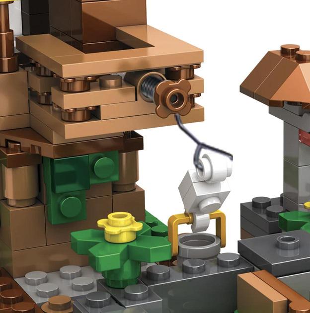 Конструктор Майнкрафт My World Битва за сокровища Поселок с домом на дереве и мобами 425 дет. - фото 7