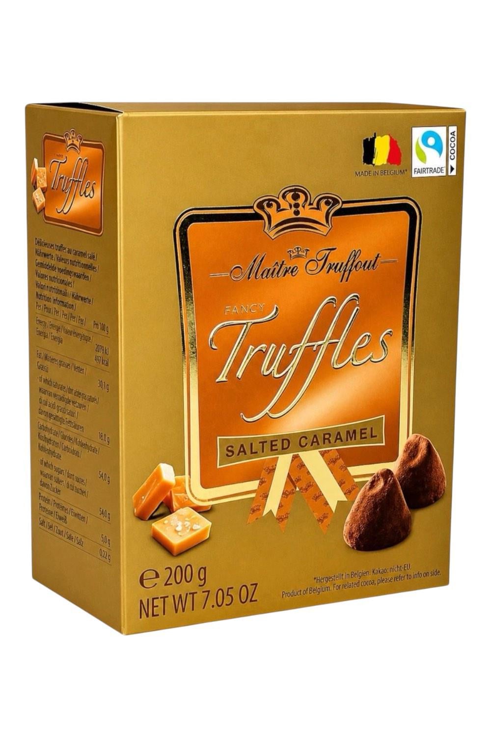 Трюфель шоколадный Maitre Truffout Truffles Salted Caramel со вкусом соленой карамели 200 г (58756)