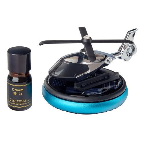 Ароматизатор многоразовый Вертолет на солнечной батарее Синий (00000065617)