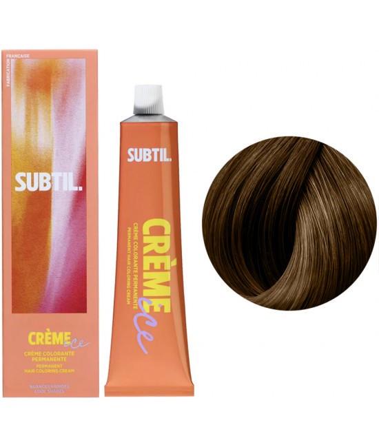 Краска для волос устойчивая Subtil Creme Permanent Hair Color 7/24 Блондин перламутрово-медный 60 мл