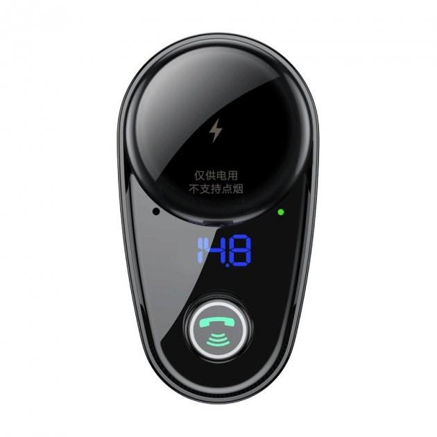 FM-трансмиттер Baseus S-06 Bluetooth Черный (d5eb8d3e) - фото 2