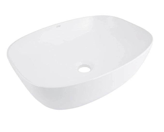 Раковина накладная Qtap Cardinal 600x380x140 мм с донным клапаном White (QT04116257W48465)