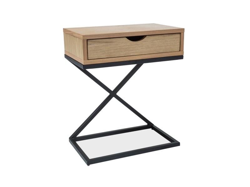 Журнальный стол Liz I 30х50 Дуб/Черный