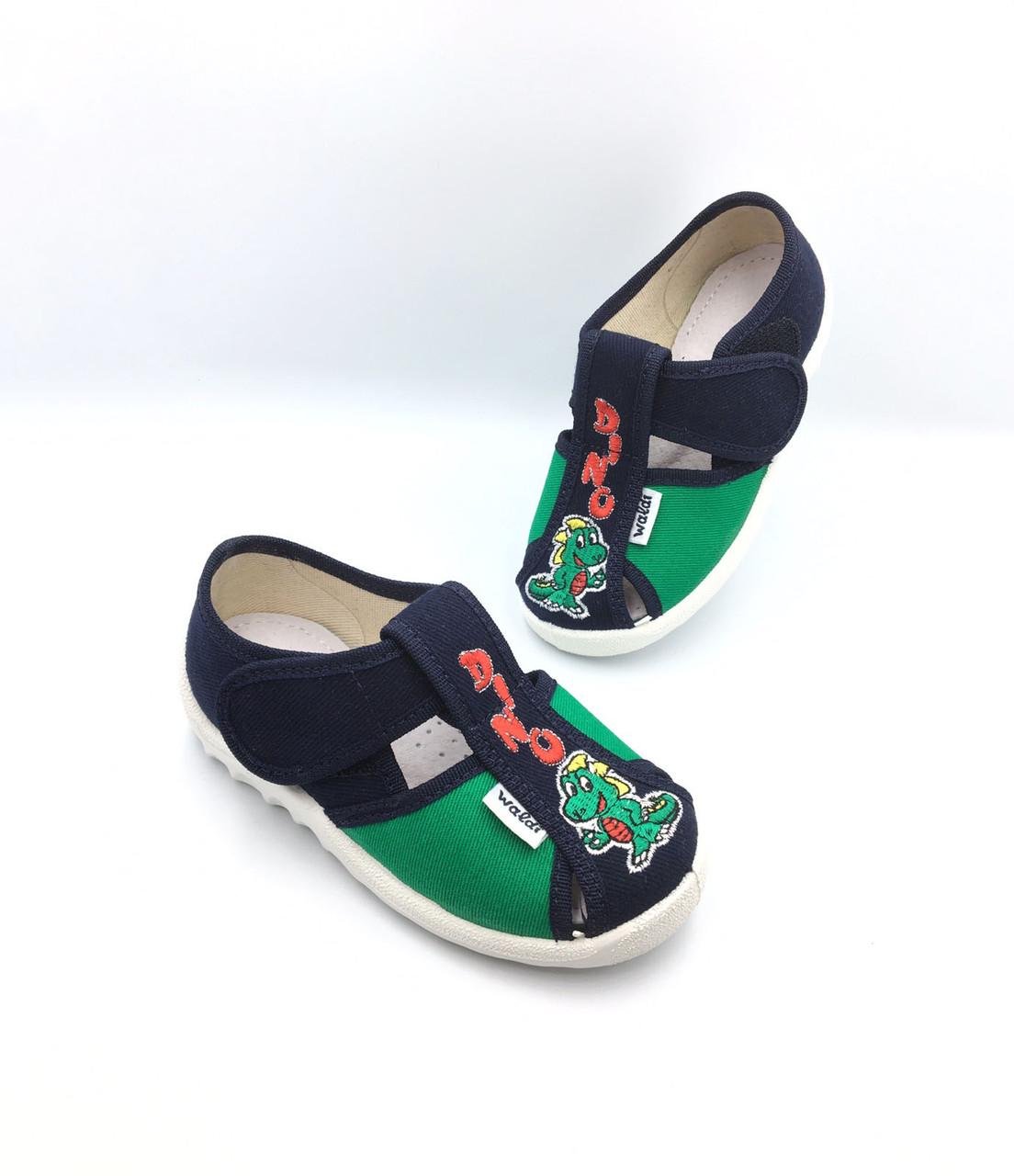 Тапочки для хлопчиків Waldi 174/12-815/22 на липучках р. 22 Темно-синій