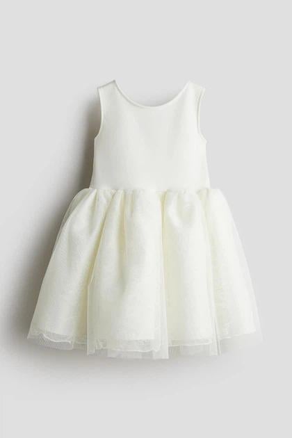 Платье H&M 1290290 122-128 см Белый Платье H&M 1290290 122-128 см Белый