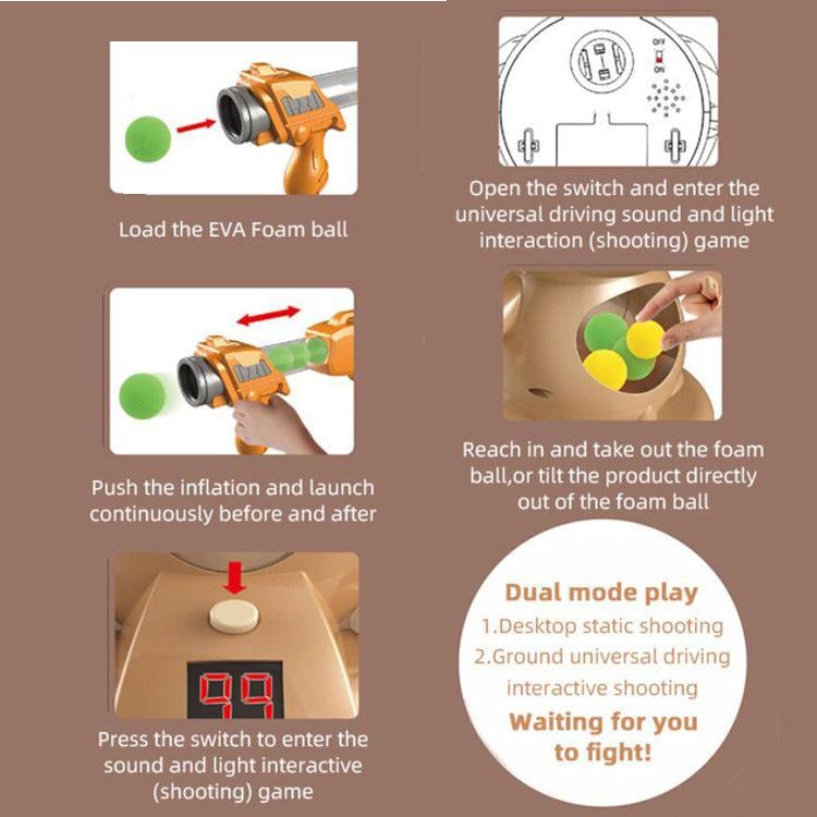 Інтерактивний повітряний тир-миша Acousto Optic Mouse з помповою - фото 6