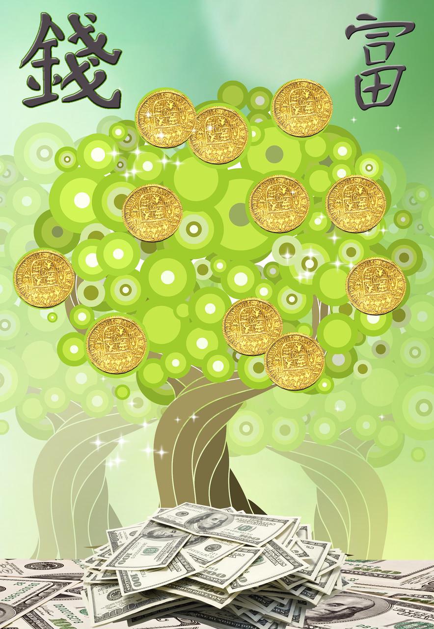 Схема вышивки бисером Сб-1 Деньги и богатство (1353661454А)