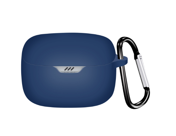Чехол-накладка DK Silicone Candy Friendly с карабином для JBL Tune Buds Dark blue