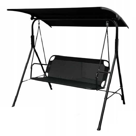 Садовые качели IdealGarden MAS-4006 3-х местные Черный (25108668)