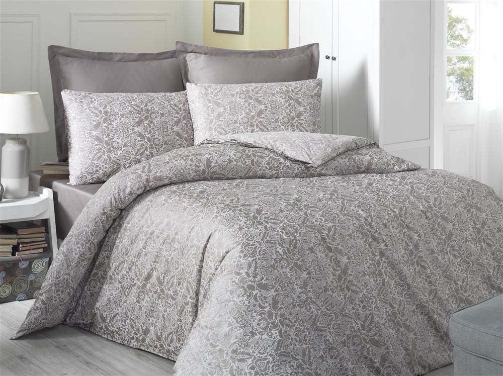 Комплект постельного белья Victoria Sateen Cappucino 200х220 см/50х70 см 2 шт./70х70 см 2 шт.