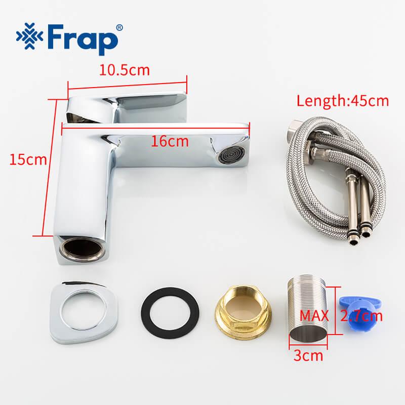 Змішувач для умивальника Frap H46 F1046 Хром - фото 5 Змішувач для умивальника Frap H46 F1046 Хром - фото 5