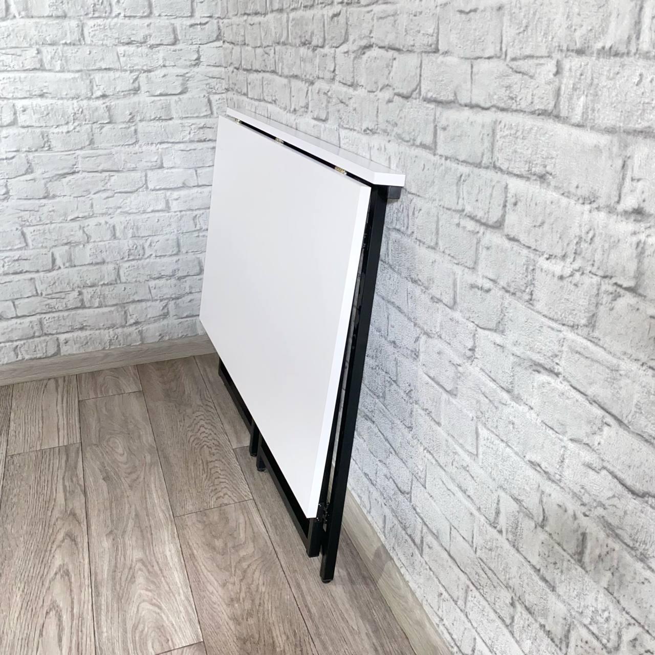 Стол письменный раскладной Krei Компакт 1000х600х750 мм Белый/Черный (ГТ0002.755.03) - фото 3 Стол письменный раскладной Krei Компакт 1000х600х750 мм Белый/Черный (ГТ0002.755.03) - фото 3