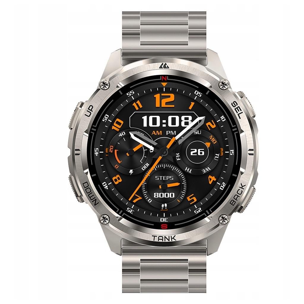 Смарт-годинник Kospet Tank T3 Ultra 2 модуль GPS Special Edition два ремінці Silver (18652) - фото 7