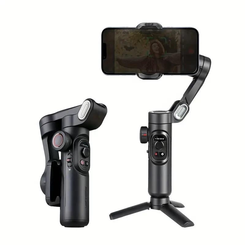 Стабілізатор триосьовий AOCHUAN Professional Gimbal Stabilizer для Smartphone SMART XE з Led лампою Black (110/1) - фото 8 Стабілізатор триосьовий AOCHUAN Professional Gimbal Stabilizer для Smartphone SMART XE з Led лампою Black (110/1) - фото 8