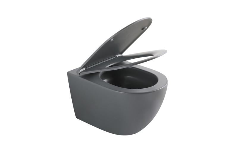 Унитаз подвесной MIXXUS Premium ELLIPSE-0308-T3 GRAY система смыва TORNADO 3.0 490x360x360 мм (MP665)