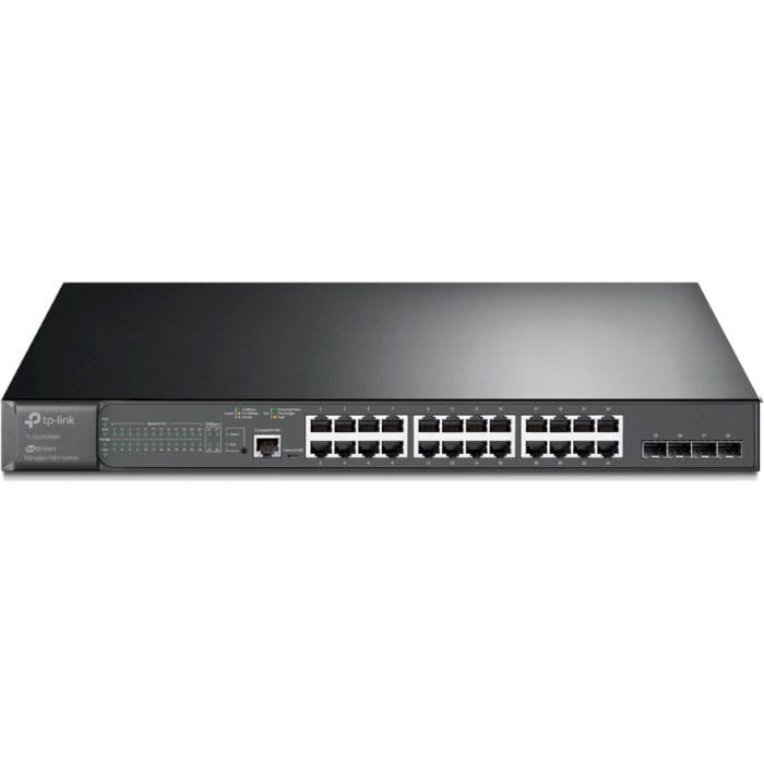 Коммутатор управляемый TP-Link JetStream TL-SG3428MP 56 Gbps 24xPoE 4xSFP 384W Black (30492027)