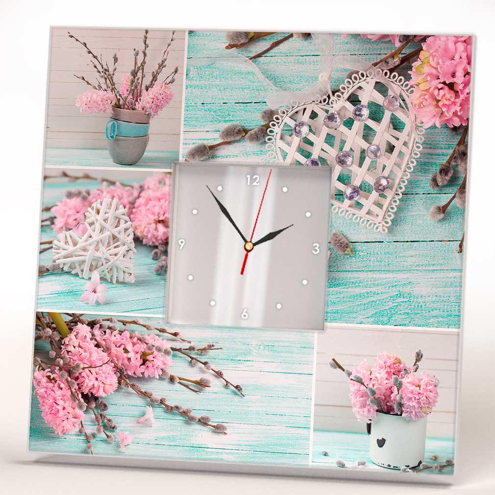 Годинник настінний з малюнком WonderCloud великдень 260x260 мм (C03777)