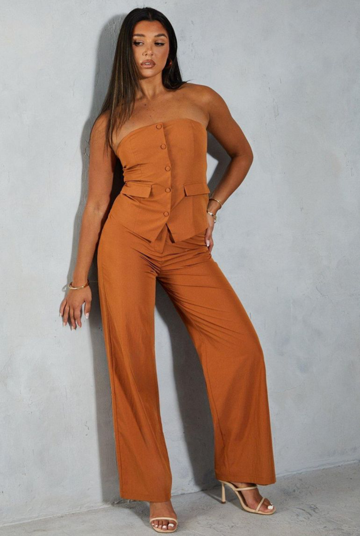 Костюм Misspap штани/топ віскоза Рудий (29439515) - фото 7