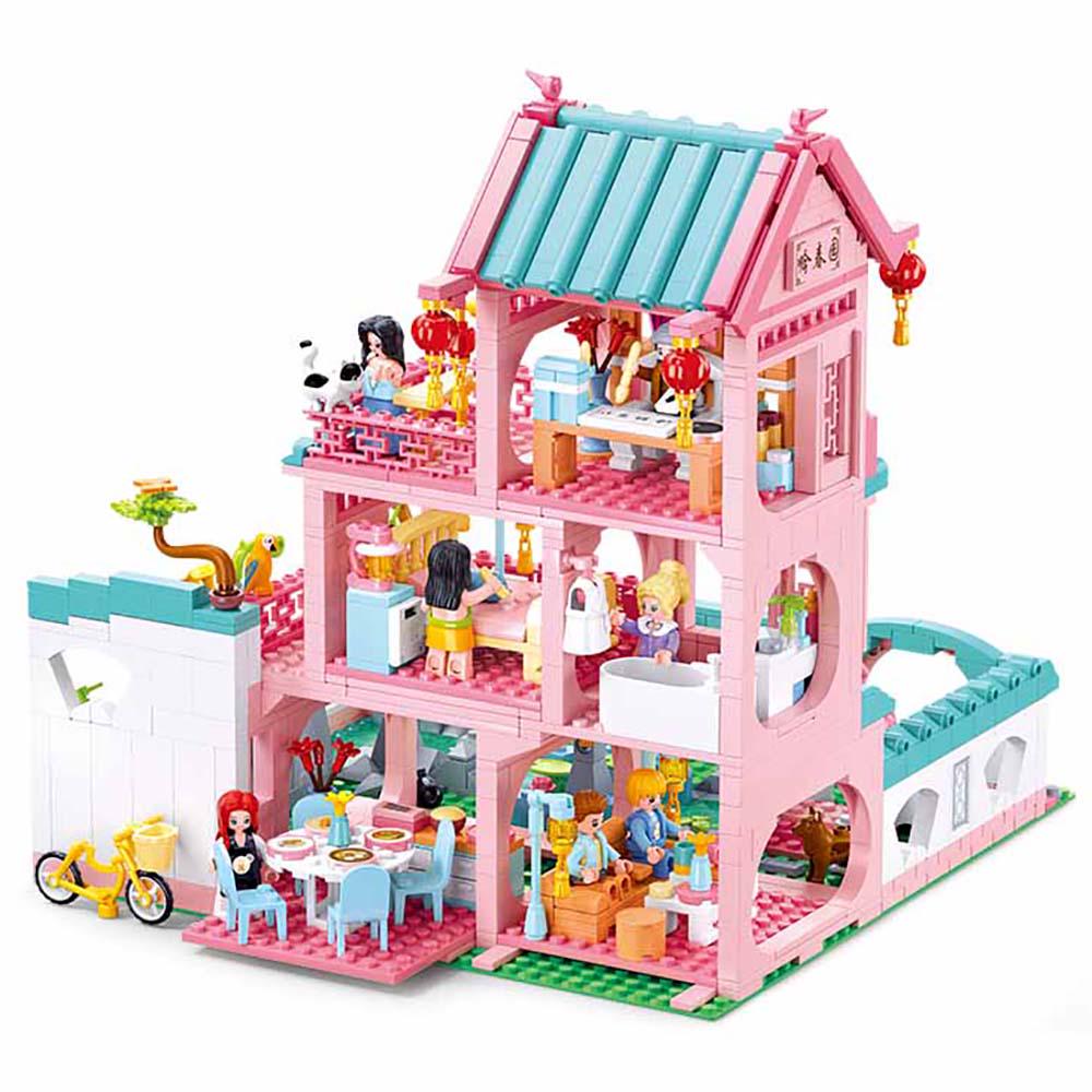 Конструктор Sluban M38-B1117 Girls Dream Вилла в китайском стиле 1342 дет. (114016)