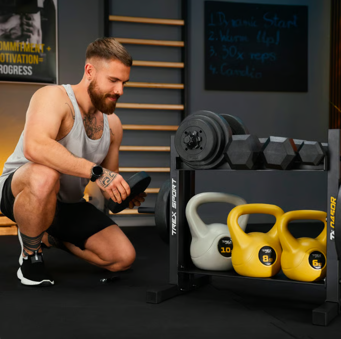 Стійка 2-рівнева TREX Sport TX-045DR для гантелей/дисків/гирь (5092) - фото 4