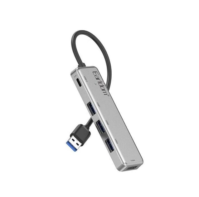 Хаб USB Earldom ET-HUB12 4USB+1USB-C (21027449) - фото 1