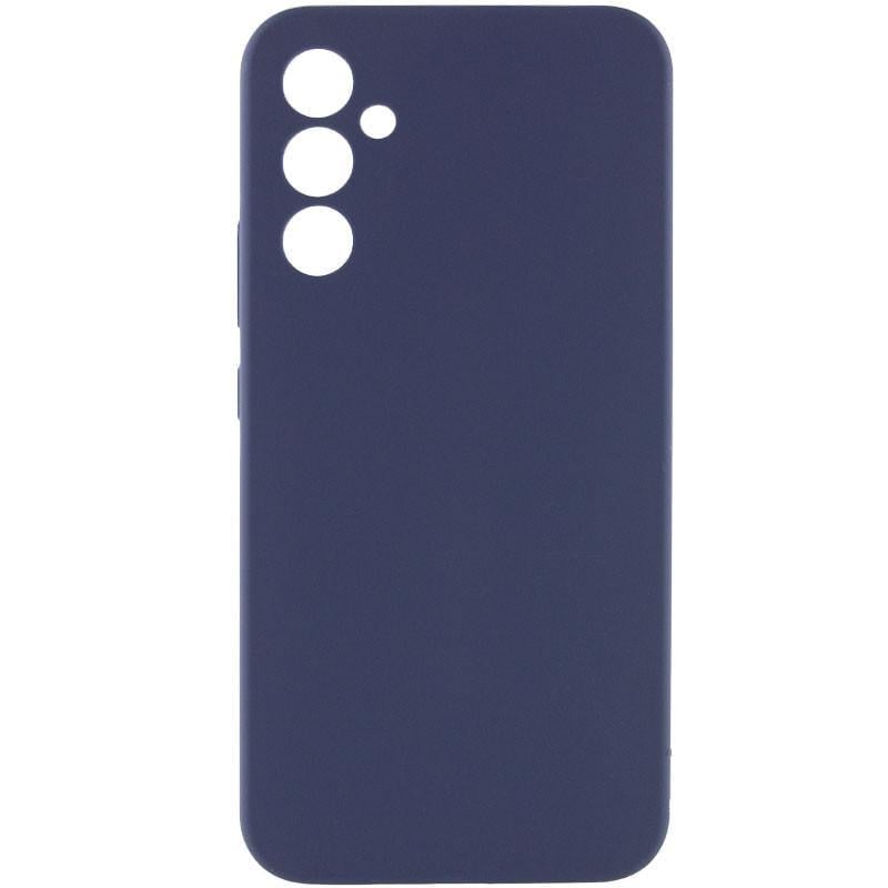Протиударний  Чохол Silicone Cover Lakshmi Full Camera (AAA) для Samsung Galaxy S24 FE Темно-синій / Midnight blue