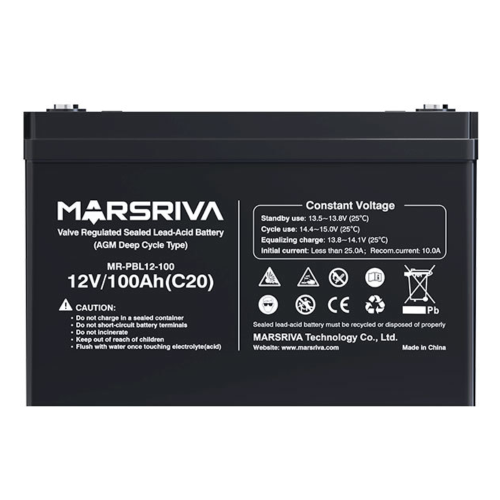 Акумуляторна батарея Marsriva MR-PBL12-100 12V 100 Ah (11664583)