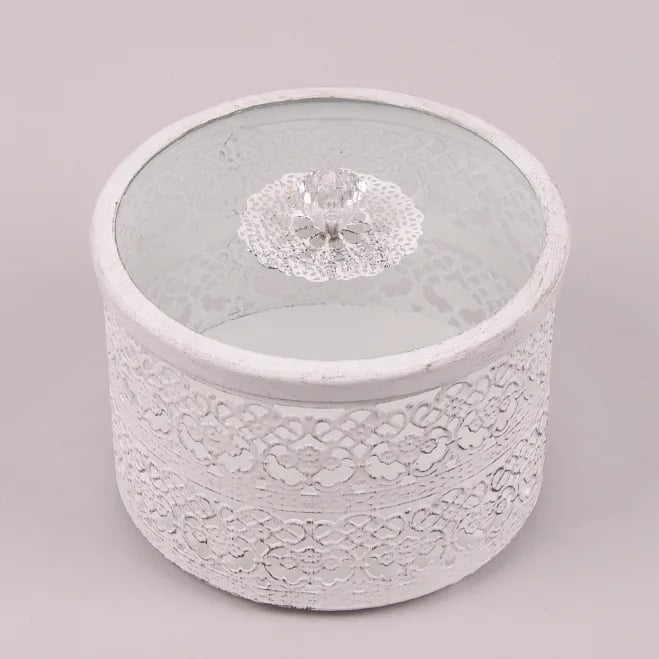 Шкатулка декоративная Flora Белый (26952)