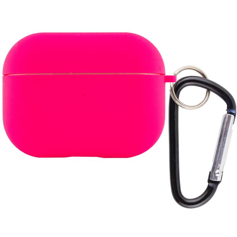 Футляр силіконовий Epik для навушників Airpods Pro з мікрофіброю Рожевий/Barbie Pink (00000039443_24)