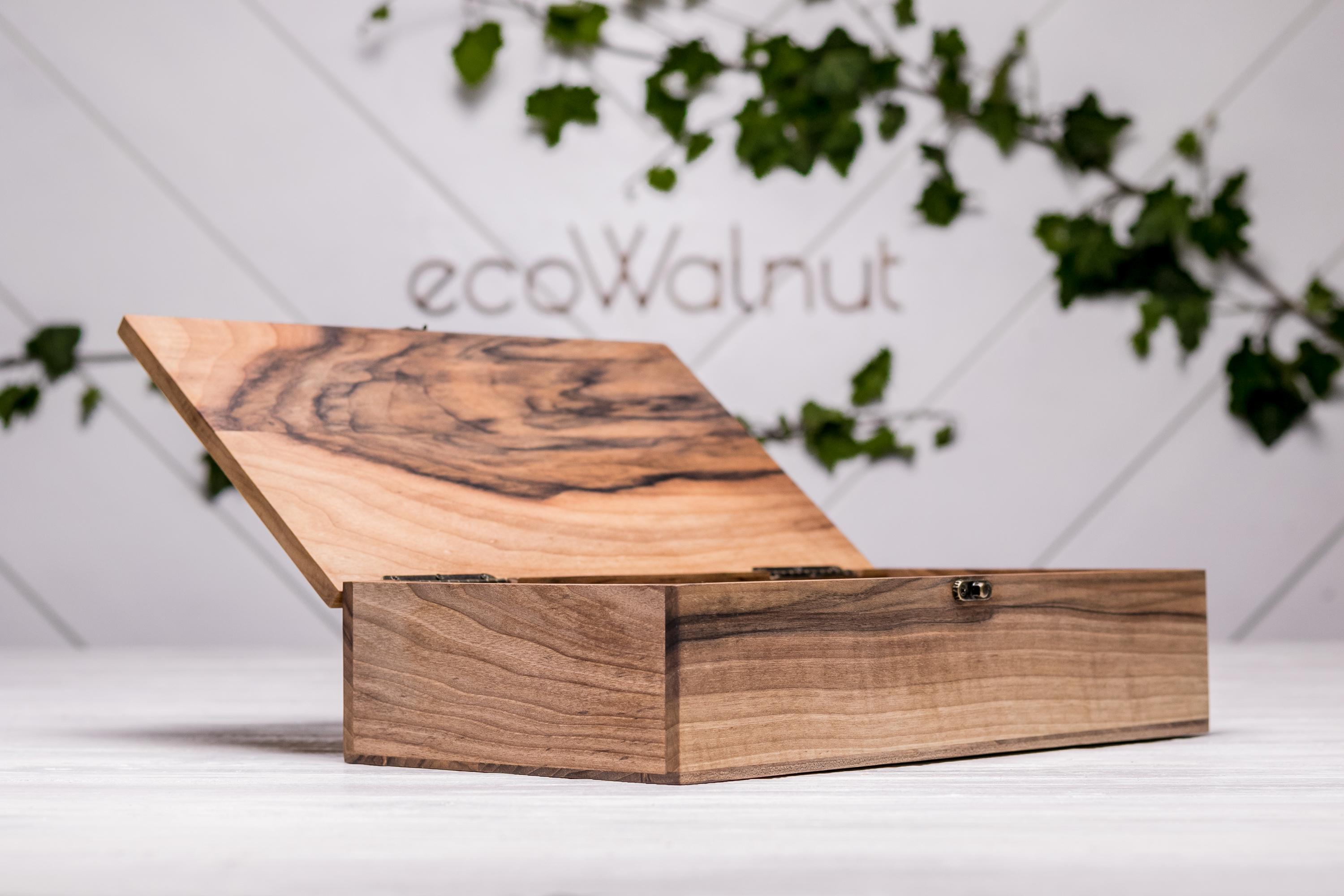 Коробочка из дерева EcoWalnut подарочная XL (EB-5.2) - фото 8