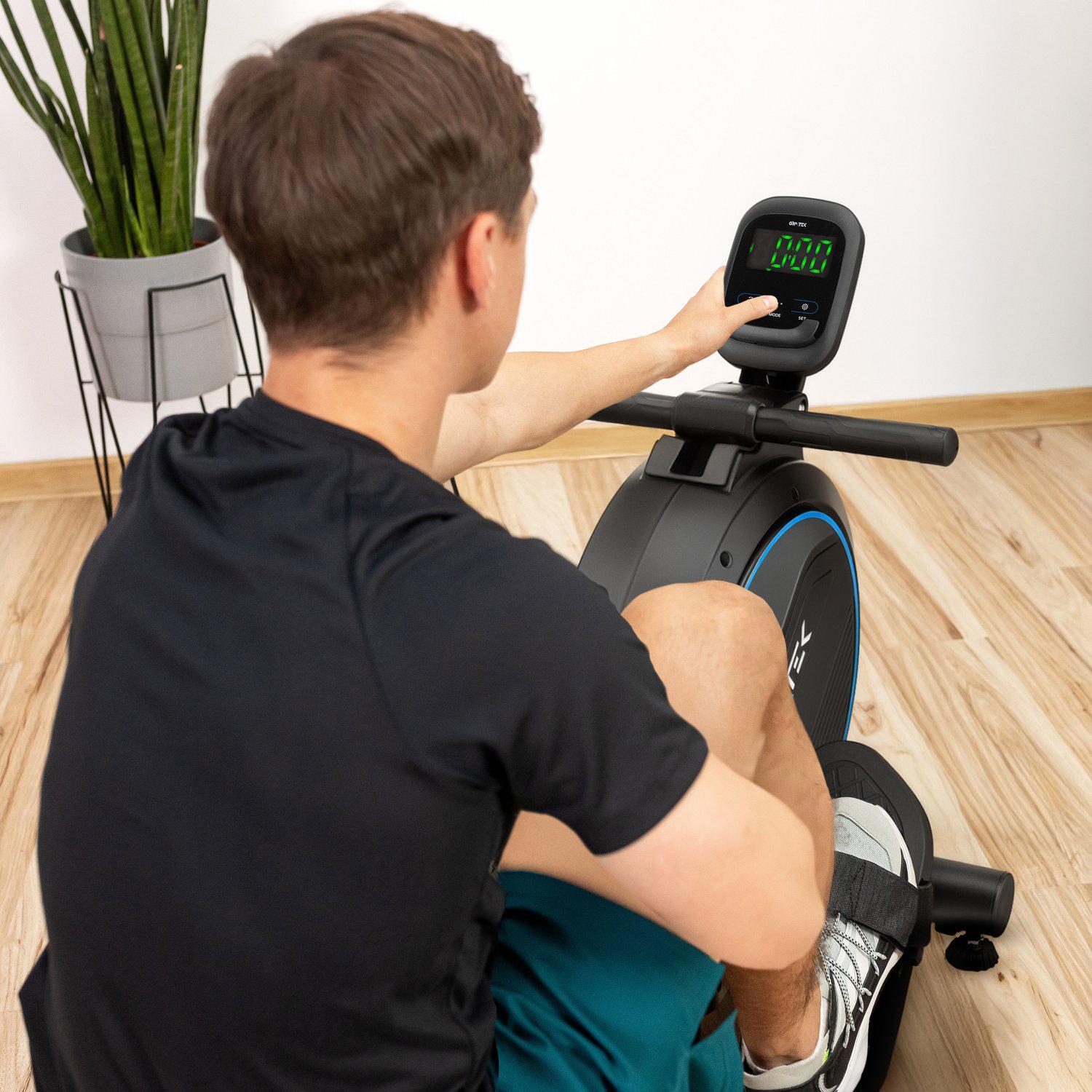 Гребний тренажер Gymtek XR800 магнітний Синій (30477386) - фото 7 Гребний тренажер Gymtek XR800 магнітний Синій (30477386) - фото 7