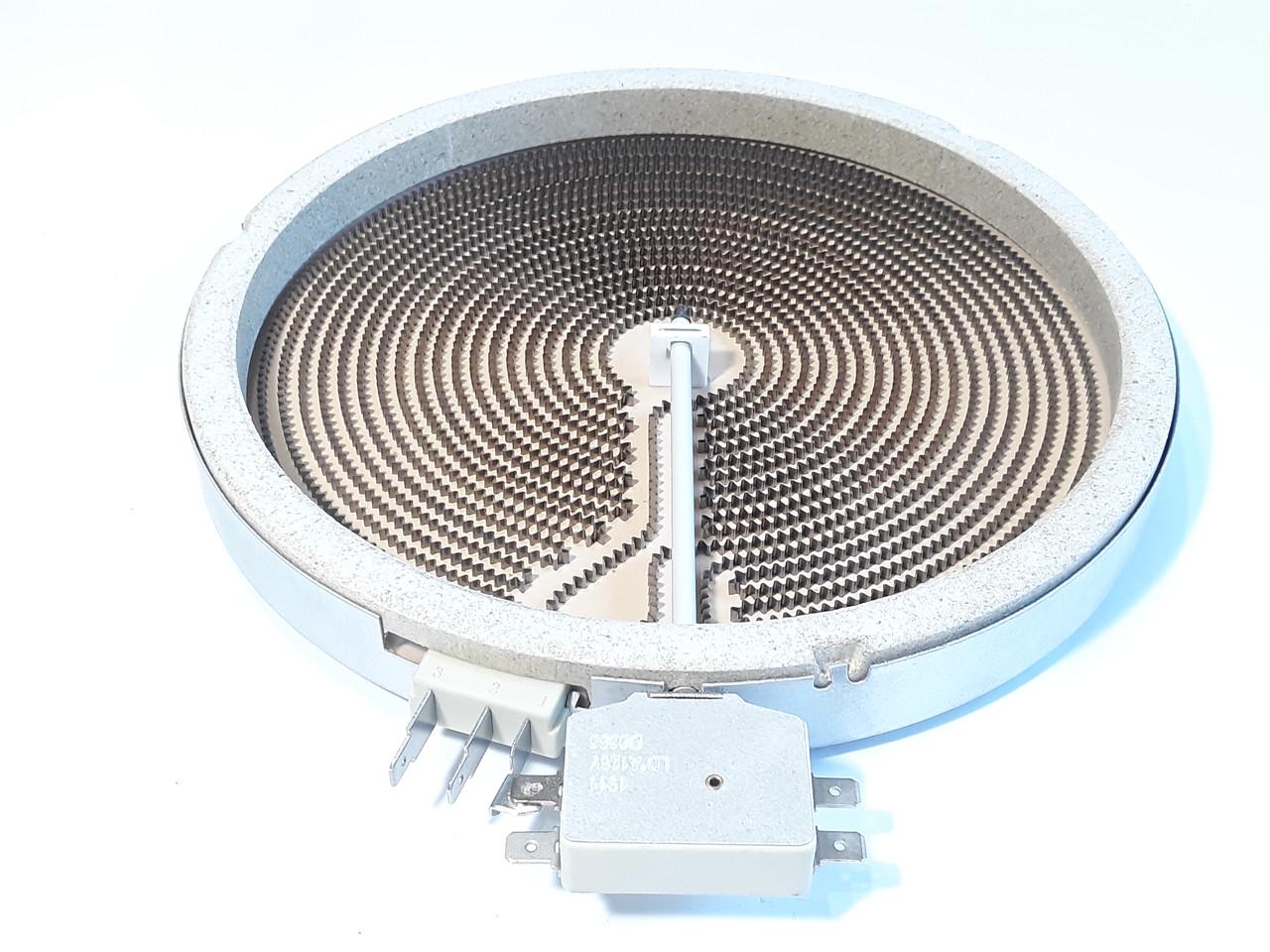 Электроконфорка для стеклокерамических поверхностей Ø230 мм 2200W 1+1,2 кВт 5 контактная (0912)